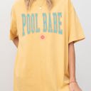 XXL Mustard Pool Babe Hot Girl Summer Vacation Outdoors Beach Swimming Edition Comfort Colors Tee
