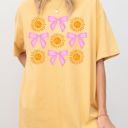  Hot Girl Summer Beach Vibes Ribbon Coquette Summer Sun Bow Design Comfort Colors Tee
