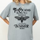 Medium Granite Cicadas Reunion Tour Summer 2024 Nature Lover Double Brood XIII XIX Outdoors Concert Shirt Comfort Colors Tee