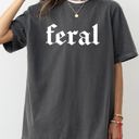 XL Pepper Dark Gray Feral Meme Vulgar Suggestive Trendy Graphic Fusion Bold Statement Comfort Colors Tee