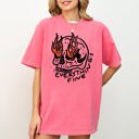  Everything's Fine Skeleton Fire Halloween Meme Graphic Illustration Edition Comfort Colors Tee
