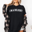XXL Black I'm A Delight Comfort Colors Tee