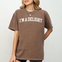 XL Espresso Brown I'm A Delight Comfort Colors Tee