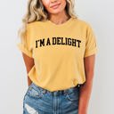 Medium Mustard I'm A Delight Comfort Colors Tee