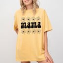 XXL Mustard Mama Daisy 70s Retro Floral Garden Motif Inspired By Vintage Motherhood Style Statement Comfort Colors Tee