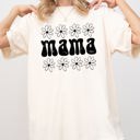 Large Ivory Cream Mama Daisy 70s Retro Floral Garden Motif Inspired By Vintage Motherhood Style Statement Comfort Colors Tee