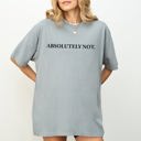 Large Granite Absolutely Not Funny Sassy Minimal Aesthetic Meme Style Graphic Comfort Colors Tee
