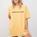 Small Mustard Absolutely Not Funny Sassy Minimal Aesthetic Meme Style Graphic Comfort Colors Tee