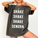 Large Pepper Dark Gray Shake Senora Jump In The Line Belafonte Halloween Skeleton Witch Comfort Colors Tee