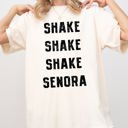Medium Ivory Cream Shake Senora Jump In The Line Belafonte Halloween Skeleton Witch Comfort Colors Tee