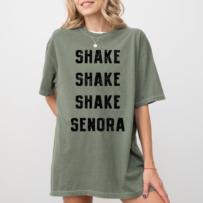 Shake Senora Jump In The Line Belafonte Halloween Skeleton Witch Comfort Colors Tee