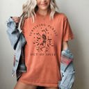 Large Yam Surviving Purely Out Of Spite Skeleton Bats Halloween Spooky Dancing Comfort Colors Tee