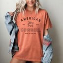 XXL Yam American Cowgirl Retro Western Country Classic Vintage Inspired Nostalgic Western Frontier Spirit Comfort Colors Tee