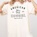 Medium Ivory Cream American Cowgirl Retro Western Country Classic Vintage Inspired Nostalgic Western Frontier Spirit Comfort Colors Tee