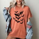 XXL Yam Bat Shit Crazy Halloween Spooky Witch Bats Haunted Night Sky Silhouette Comfort Colors Tee