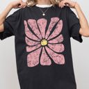  Gorgeous Abstract Flower Boho Floral Design Summer Vibes Garden Festival Nature Inspired Vintage Look Comfort Colors Tee