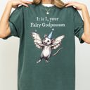 Large Blue Spruce Green It Is I, Your Fairy Godpossum Opossum Meme That Whimsically Celebrates Quirky Critter Love And Memes Comfort Colors Tee
