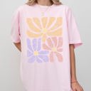 XXL Blossom Light Pink Lovely Gorgeous Abstract Flowers Boho Floral Design Summer Vibes Comfort Colors Tee
