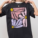  Pastel Gorgeous Abstract Flowers Boho Floral Design Summer Vibes Gardening Festival Nature Comfort Colors Tee