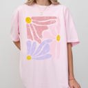 XXL Blossom Light Pink Pastel Gorgeous Abstract Flowers Boho Floral Design Summer Vibes Gardening Festival Nature Comfort Colors Tee