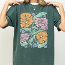  Soft Gorgeous Abstract Boho Floral Summer Vibes Gardening Festival Nature Comfort Colors Tee