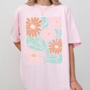  Bohemian Gorgeous Abstract Flowers Boho Floral Design Summer Vibes Gardening Festival Nature Comfort Colors Tee