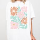 XL White Bohemian Gorgeous Abstract Flowers Boho Floral Design Summer Vibes Gardening Festival Nature Comfort Colors Tee