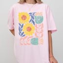  Bold Gorgeous Abstract Flowers Boho Floral Design For Summer Vibes And Garden Festival Nature Comfort Colors Tee