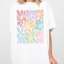  Colorful Gorgeous Abstract Flowers Boho Floral Design Summer Vibes Gardening Festival Nature Comfort Colors Tee