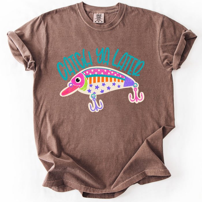 Catch Ya Later, Fishing, Funny, America, Sports, Back To School, Teacher, Comfort Colors T-Shirt