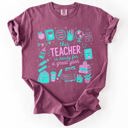 Small Berry This Teacher Is Ready For A Great Year, Back To School, Student, Teacher Comfort Colors T-Shirt