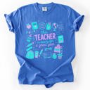 Small Flo Blue This Teacher Is Ready For A Great Year, Back To School, Student, Teacher Comfort Colors T-Shirt