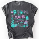 Medium Pepper This Teacher Is Ready For A Great Year, Back To School, Student, Teacher Comfort Colors T-Shirt