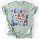 XL Bay Sage Green This Teacher Is Ready For A Great Year, Back To School, Student, Teacher Comfort Colors T-Shirt