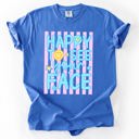 XXL Flo Blue Happy To See Your Face, Trending Stripes, Teacher, Student, Back To School Comfort Colors T-Shirt