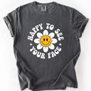 XXXL Pepper Happy To See Your Face, Retro Daisy, Back To School, Student, Teacher Comfort Colors T-Shirt