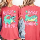XXXL Watermelon Guess Who's Back, Funny Alligator, Back To School, Front and Back, Teacher, Student, Comfort Colors T-Shirt
