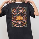  Autumn Folk Art Pumpkins Simplicity Fall Thanksgiving Halloween Comfort Colors Tee