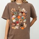  Autumn Pressed Leaves Beautiful Nature Flowers Botanical Fall Comfort Colors Tee