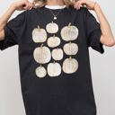 Large Black Autumn Pumpkins, Simplicity, Fall, Thanksgiving, Halloween Seasonal Comfort Colors Tee