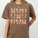 XL Espresso Brown Autumn Ribbons, Bows, Coquette, Girly, Thanksgiving, Fall, Halloween Comfort Colors Tee