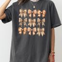 Small Pepper Dark Gray Autumn Ribbons, Bows, Coquette, Girly, Thanksgiving, Fall, Halloween Comfort Colors Tee