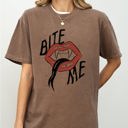  Bite Me Lips Vampire Funny Sexy Crude Sarcastic Vulgar Edition Comfort Colors Tee