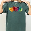  Colorful Autumn Leaves Fall Foliage Botanical Halloween Thanksgiving Comfort Colors Tee