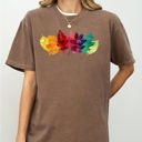  Colorful Autumn Leaves Fall Foliage Botanical Halloween Thanksgiving Comfort Colors Tee