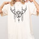 Medium Ivory Cream Cybersigilism Eye Wings Tribal Sigilism Magic Intricate Glyphs Comfort Colors Tee