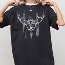 XXXL Black Cybersigilism Eye Wings Tribal Sigilism Magic Intricate Glyphs Comfort Colors Tee