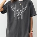 Small Pepper Dark Gray Cybersigilism Eye Wings Tribal Sigilism Magic Intricate Glyphs Comfort Colors Tee