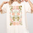  Fall Folk Art Flowers Botanical Simplicity Autumn Thanksgiving Halloween Floral Comfort Colors Tee