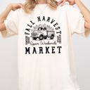  Fall Harvest Market Hayrides Pumpkins Autumn Thanksgiving Halloween Comfort Colors Tee
